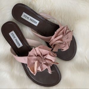 Steve Madden Pink & Brown Sandals
